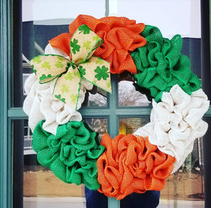 Luck of the Irish Burlap Wreath