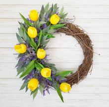 Load image into Gallery viewer, Tulip Lavender Wreath