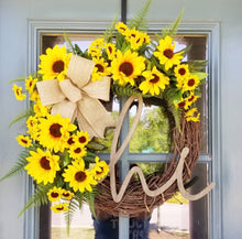 Load image into Gallery viewer, Summer Sunflower Wreath