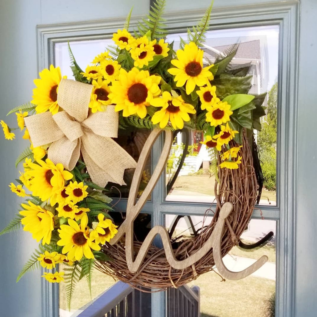 Summer Sunflower Wreath