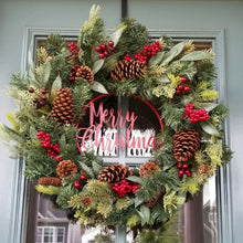 Load image into Gallery viewer, Merry Christmas Wreath