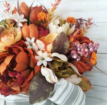 Load image into Gallery viewer, Fall Peony Door Basket