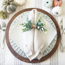 Load image into Gallery viewer, Farmhouse Eucalyptus Napkin Rings (set of 2)