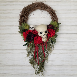 Skull Halloween Wreath