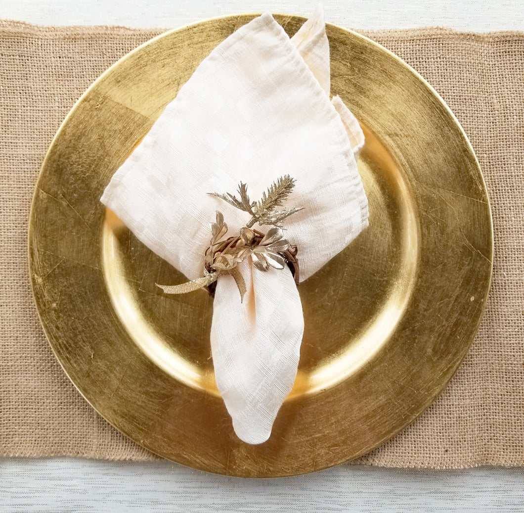 Gold Accent Napkin Rings (set of 2)