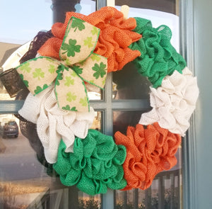Luck of the Irish Burlap Wreath