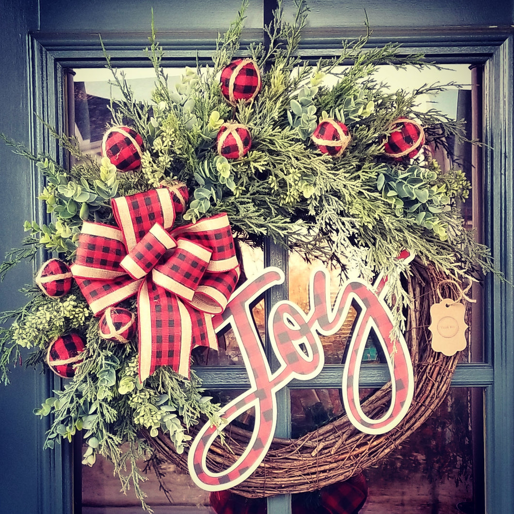 Christmas Joy Wreath