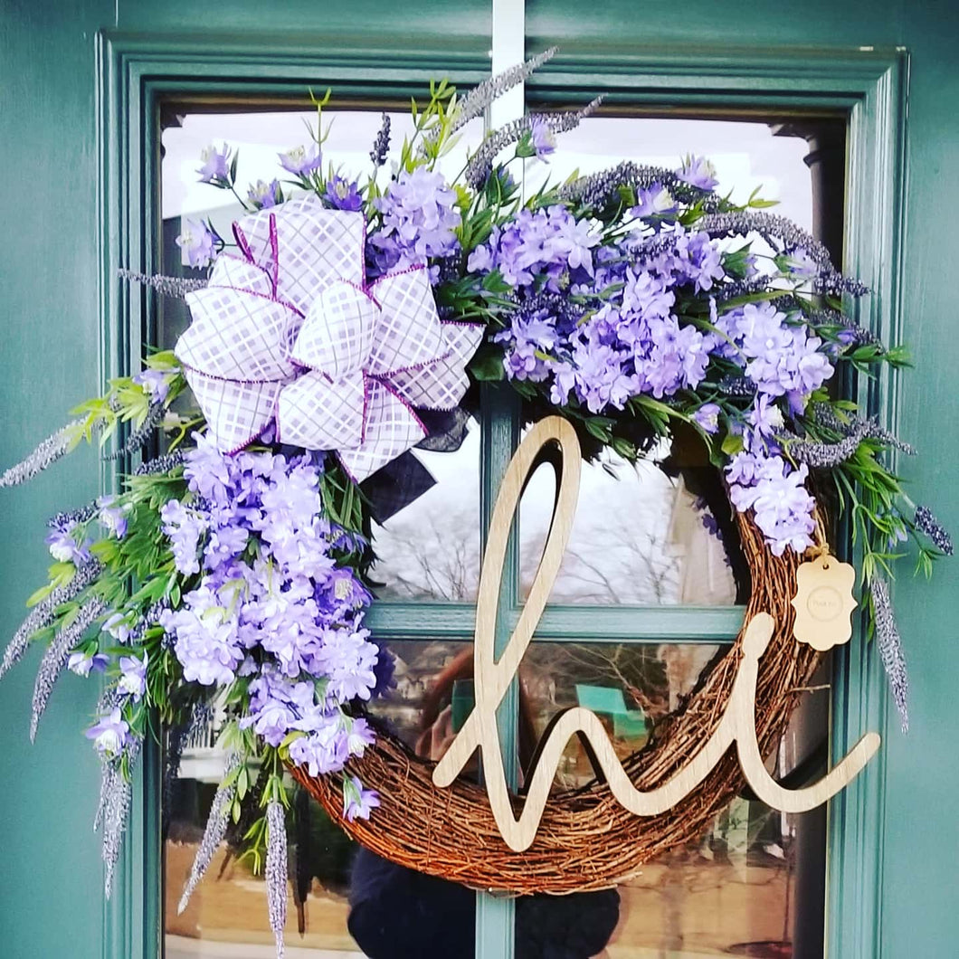 Lavender Spring Wreath