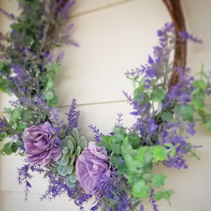 Lavender Hoop Wreath