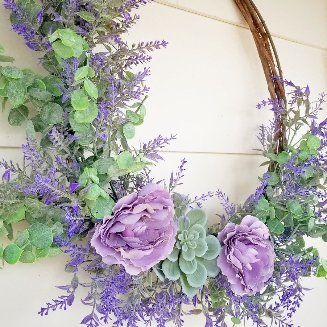Lavender Hoop Wreath