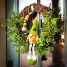 Load image into Gallery viewer, St. Patrick&#39;s Day Gnome Everyday Wreath