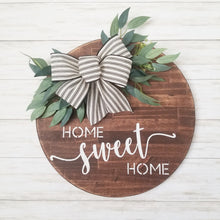 Load image into Gallery viewer, Home Sweet Home Wooden Stained Door Hanger Base