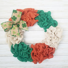Load image into Gallery viewer, Luck of the Irish Burlap Wreath